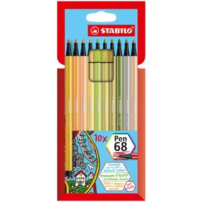 Premium-Fasermarker - STABILO Pen 68 - 10er-Set
